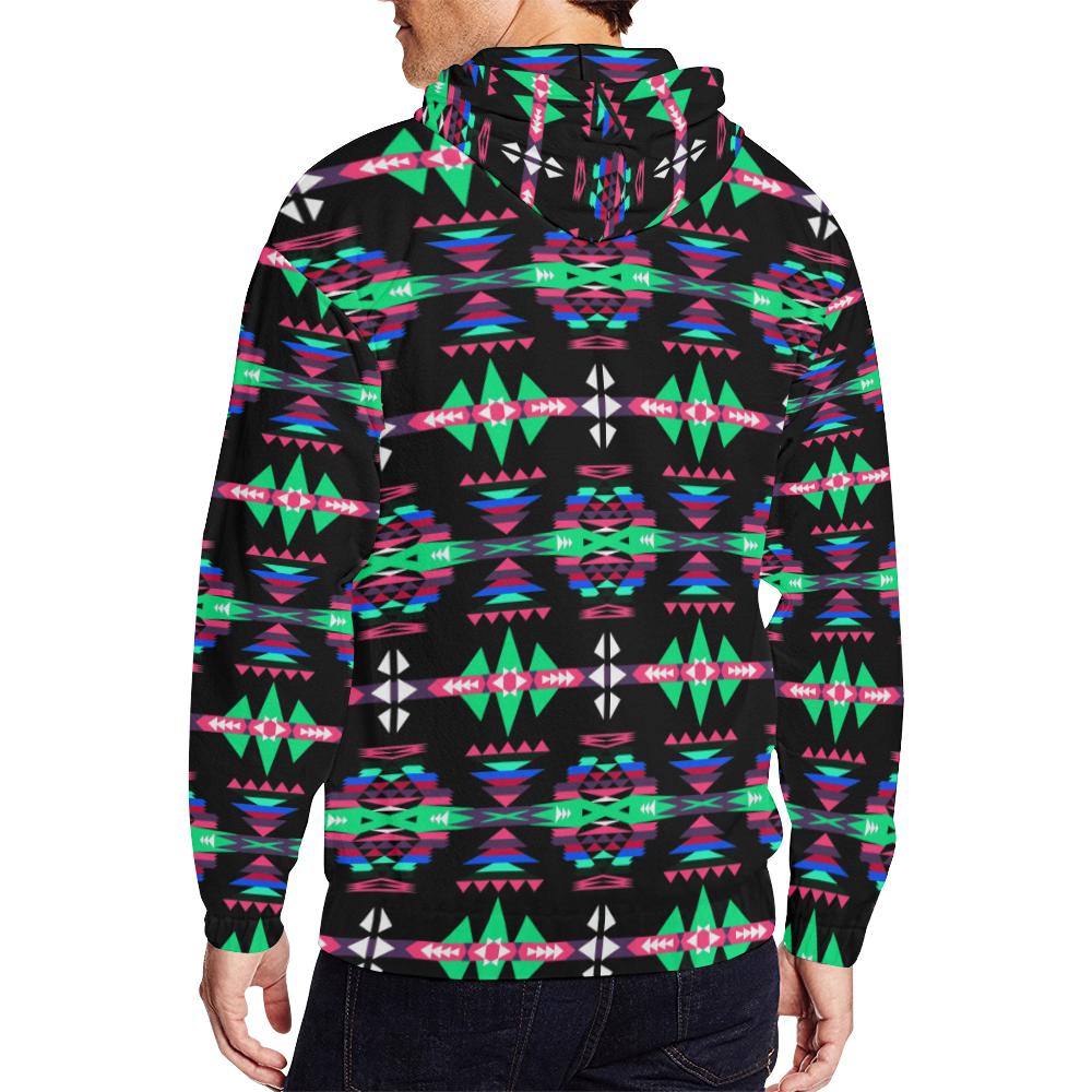 River Trail Journey All Over Print Full Zip Hoodie for Men (Model H14) All Over Print Full Zip Hoodie for Men (H14) e-joyer 