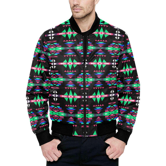 River Trail Journey All Over Print Quilted Bomber Jacket for Men (Model H33) All Over Print Quilted Jacket for Men (H33) e-joyer 