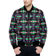 Load image into Gallery viewer, River Trail Journey All Over Print Quilted Bomber Jacket for Men (Model H33) All Over Print Quilted Jacket for Men (H33) e-joyer 
