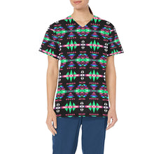 Load image into Gallery viewer, River Trail Journey All Over Print Scrub Top Scrub Top e-joyer 
