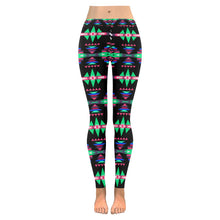 Load image into Gallery viewer, River Trail Journey Low Rise Leggings (Invisible Stitch) (Model L05) Low Rise Leggings (Invisible Stitch) (L05) e-joyer 
