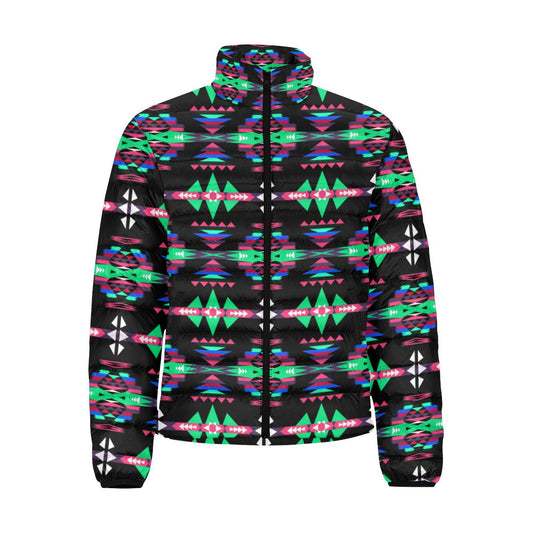 River Trail Journey Men's Stand Collar Padded Jacket (Model H41) Men's Stand Collar Padded Jacket (H41) e-joyer 