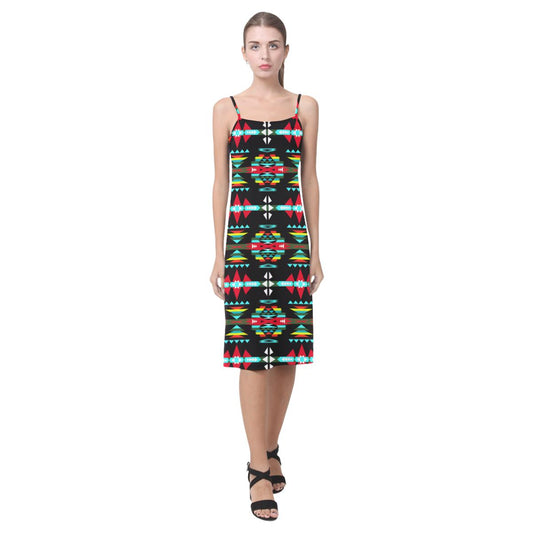 River Trail Sunset Alcestis Slip Dress (Model D05) Alcestis Slip Dress (D05) e-joyer 