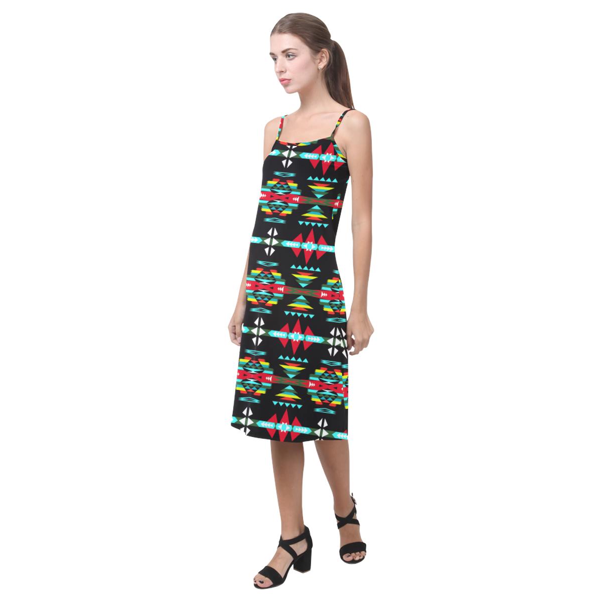 River Trail Sunset Alcestis Slip Dress (Model D05) Alcestis Slip Dress (D05) e-joyer 