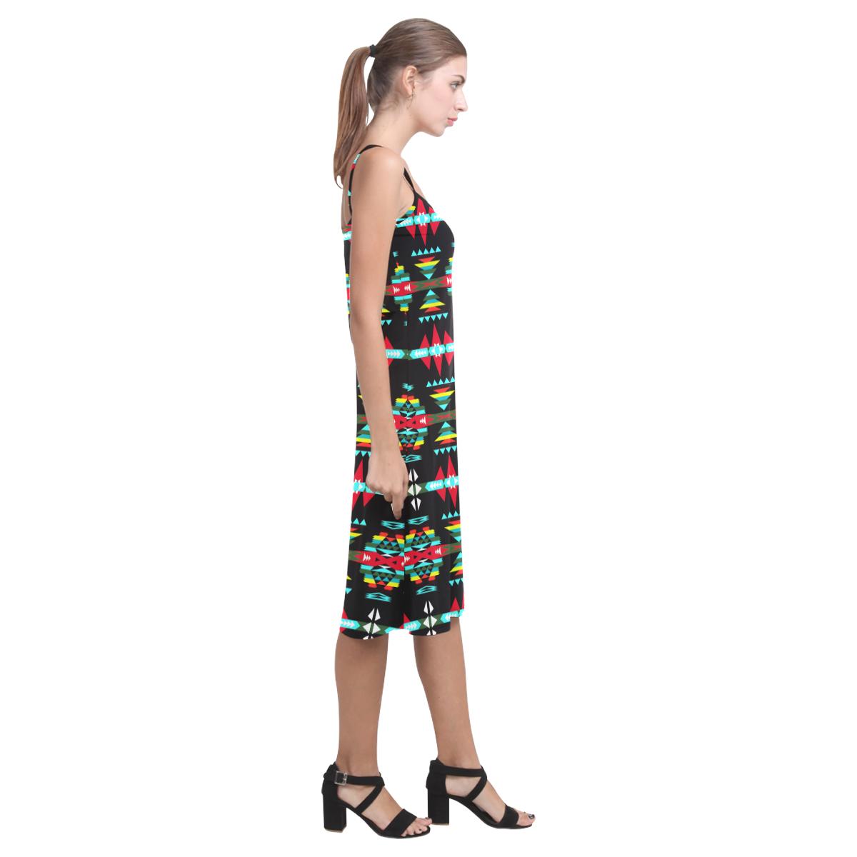 River Trail Sunset Alcestis Slip Dress (Model D05) Alcestis Slip Dress (D05) e-joyer 