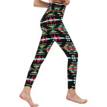 Load image into Gallery viewer, River Trail Sunset All Over Print High-Waisted Leggings (Model L36) High-Waisted Leggings (L36) e-joyer 
