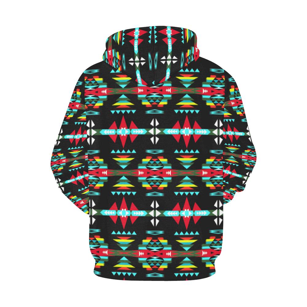 River Trail Sunset All Over Print Hoodie for Women (USA Size) (Model H13) All Over Print Hoodie for Women (H13) e-joyer 