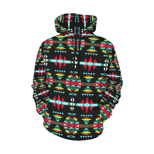 River Trail Sunset All Over Print Hoodie for Women (USA Size) (Model H13) All Over Print Hoodie for Women (H13) e-joyer 