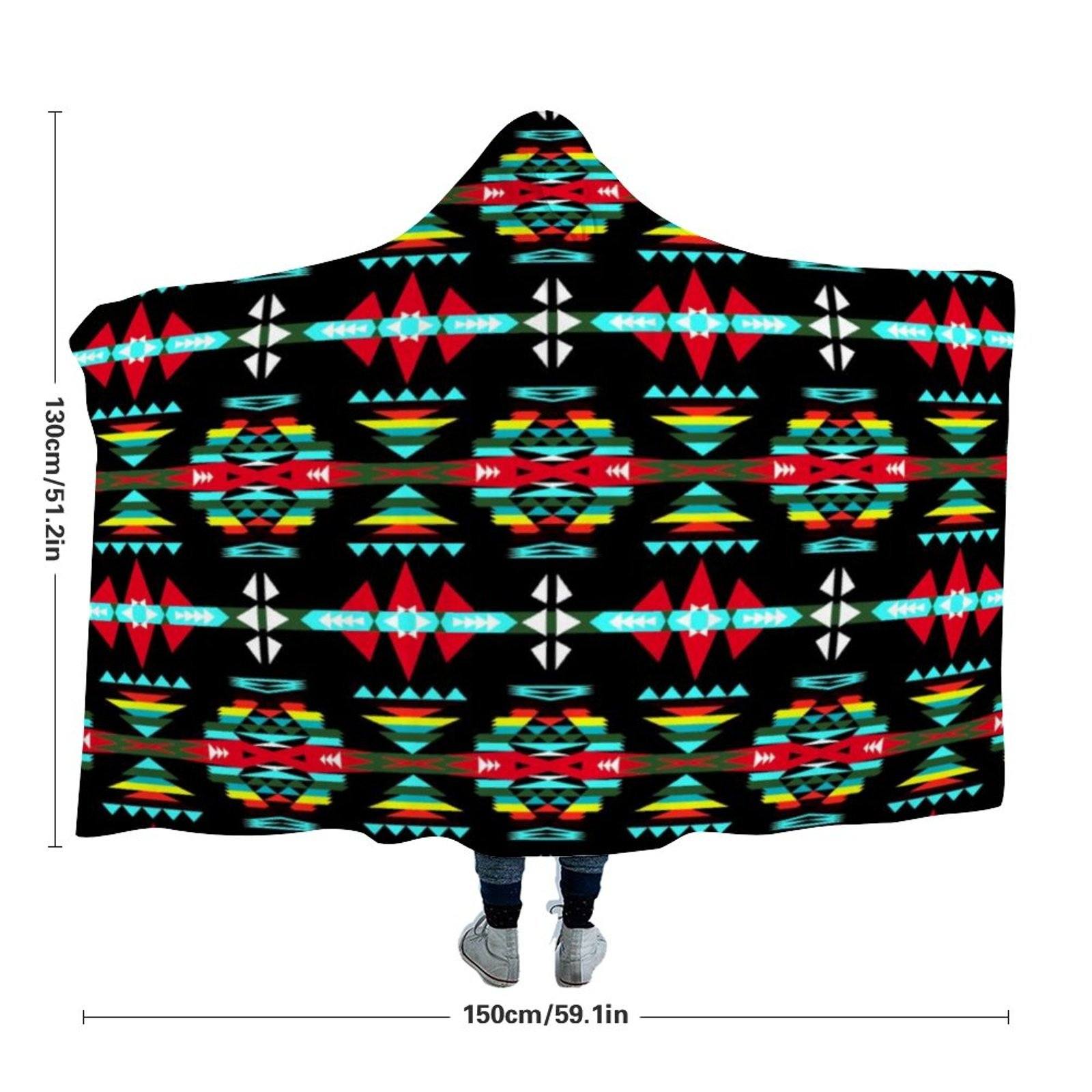 River Trail Sunset Hooded Blanket 49 Dzine 