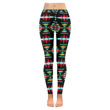 Load image into Gallery viewer, River Trail Sunset Low Rise Leggings (Invisible Stitch) (Model L05) Low Rise Leggings (Invisible Stitch) (L05) e-joyer 
