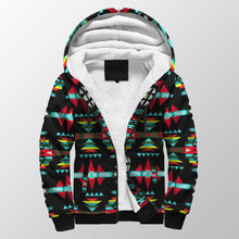 Load image into Gallery viewer, River Trail Sunset Sherpa Hoodie 49 Dzine 
