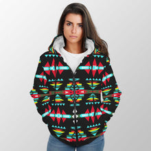 Load image into Gallery viewer, River Trail Sunset Sherpa Hoodie 49 Dzine 
