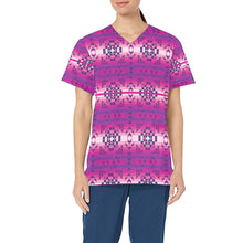 Load image into Gallery viewer, Royal Airspace All Over Print Scrub Top Scrub Top e-joyer 
