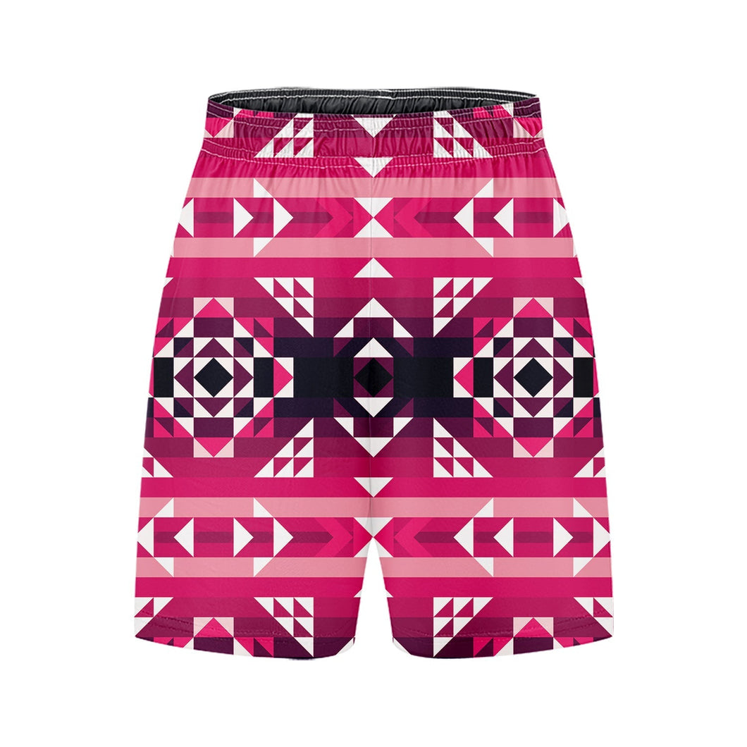 Royal Airspace Red Kid's Basketball Shorts 49 Dzine 
