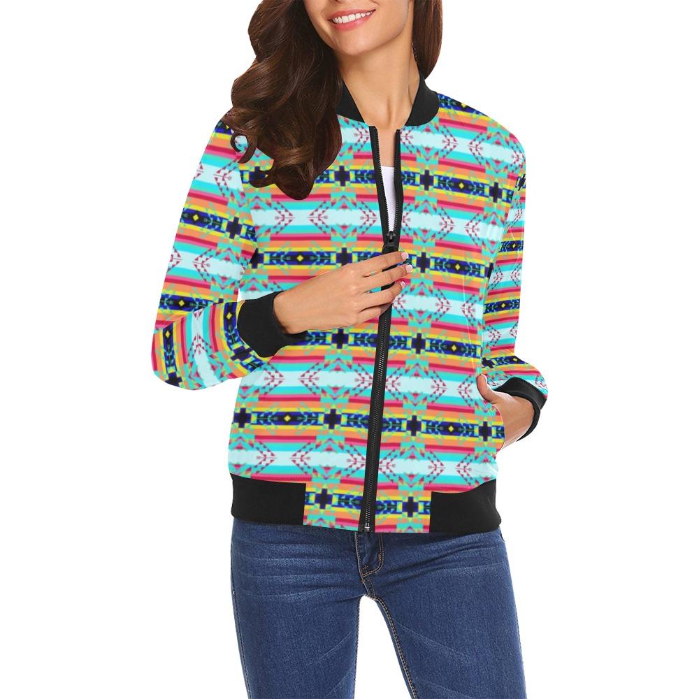 Sacred Spring All Over Print Bomber Jacket for Women (Model H19) All Over Print Bomber Jacket for Women (H19) e-joyer 