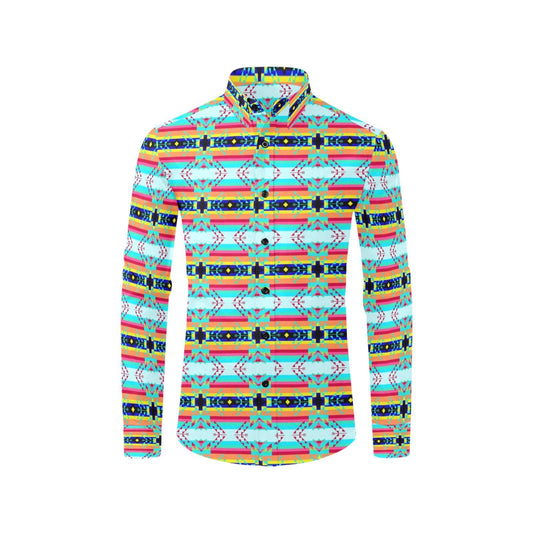 Sacred Spring Men's All Over Print Casual Dress Shirt (Model T61) Men's Dress Shirt (T61) e-joyer 