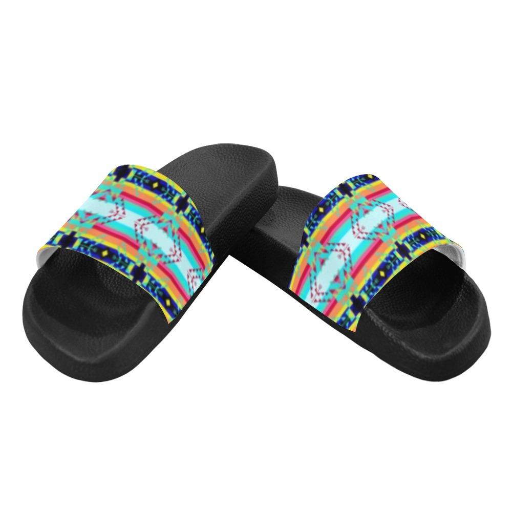 Sacred Spring Men's Slide Sandals (Model 057) Men's Slide Sandals (057) e-joyer 