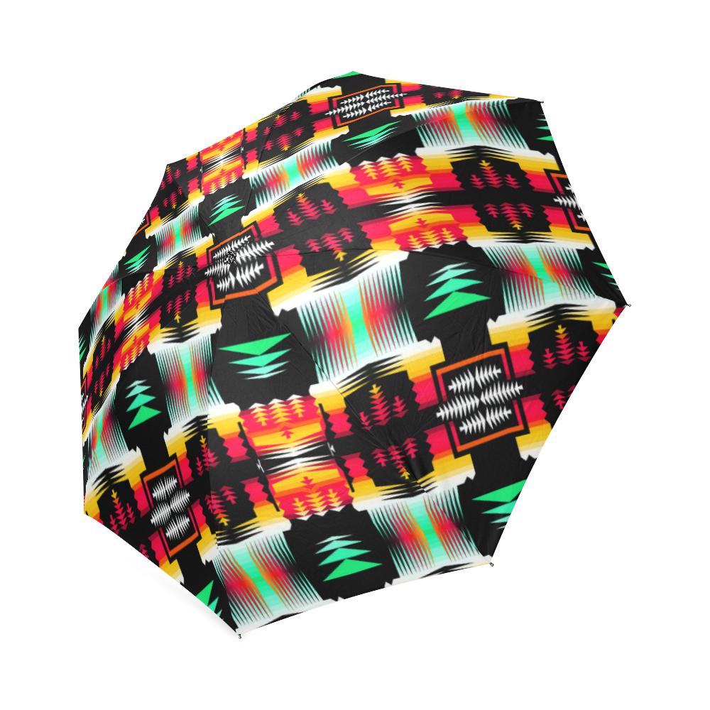 Sage Fire and Sky Foldable Umbrella by 49 Dzine