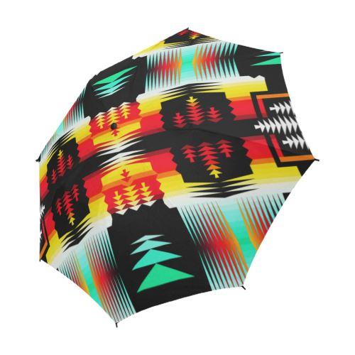 Sage Fire and Sky Semi-Automatic Foldable Umbrella Semi-Automatic Foldable Umbrella e-joyer 