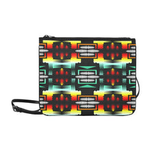 Load image into Gallery viewer, Sage Fire and Sky Update Slim Clutch Bag (Model 1668) Slim Clutch Bags (1668) e-joyer 
