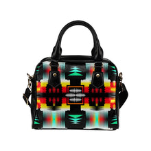 Load image into Gallery viewer, Sage Fire and Turquoise Shoulder Handbag (Model 1634) Shoulder Handbags (1634) e-joyer 
