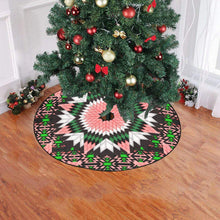 Load image into Gallery viewer, Salmon Pink Star Christmas Tree Skirt 47&quot; x 47&quot; Christmas Tree Skirt e-joyer 
