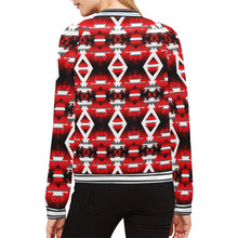 Load image into Gallery viewer, Sierra Winter Camp All Over Print Bomber Jacket for Women (Model H21) All Over Print Bomber Jacket for Women (H21) e-joyer 
