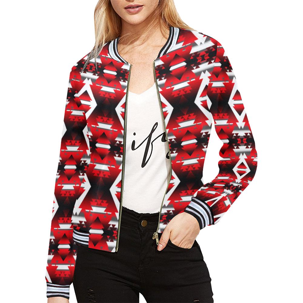 Sierra Winter Camp All Over Print Bomber Jacket for Women (Model H21) All Over Print Bomber Jacket for Women (H21) e-joyer 