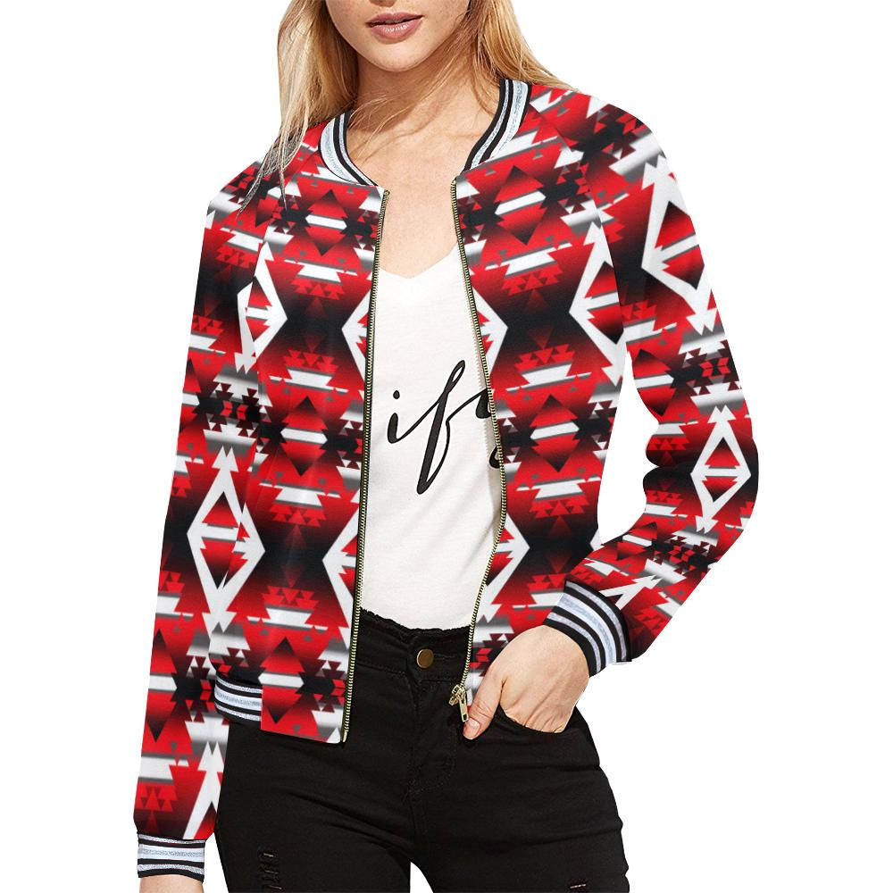 Sierra Winter Camp All Over Print Bomber Jacket for Women (Model H21) All Over Print Bomber Jacket for Women (H21) e-joyer 