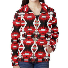 Load image into Gallery viewer, Sierra Winter Camp All Over Print Full Zip Hoodie for Women (Model H14) All Over Print Full Zip Hoodie for Women (H14) e-joyer 
