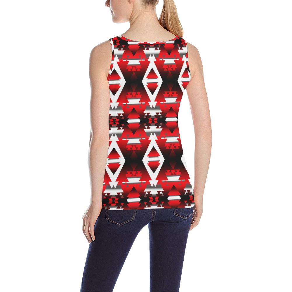 Sierra Winter Camp All Over Print Tank Top for Women (Model T43) All Over Print Tank Top for Women (T43) e-joyer 