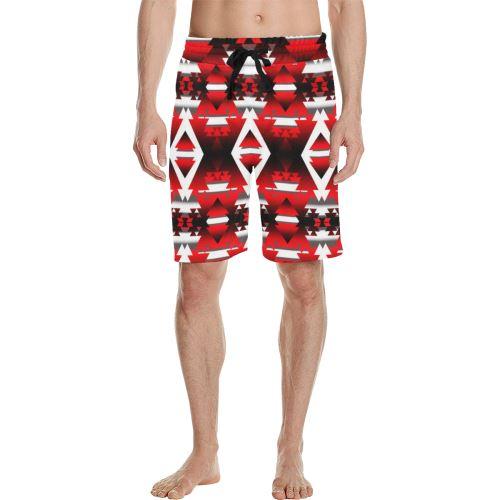 Sierra Winter Camp Men's All Over Print Casual Shorts (Model L23) Men's Casual Shorts (L23) e-joyer 