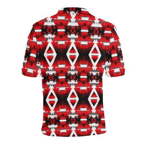 Sierra Winter Camp Men's All Over Print Polo Shirt (Model T55) Men's Polo Shirt (Model T55) e-joyer 