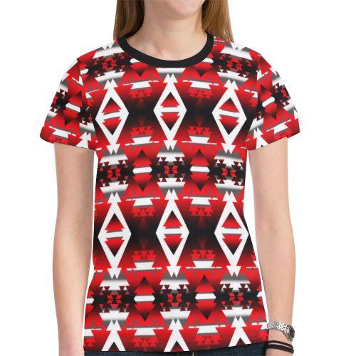 Sierra Winter Camp New All Over Print T-shirt for Women (Model T45) New All Over Print T-shirt for Women (T45) e-joyer 