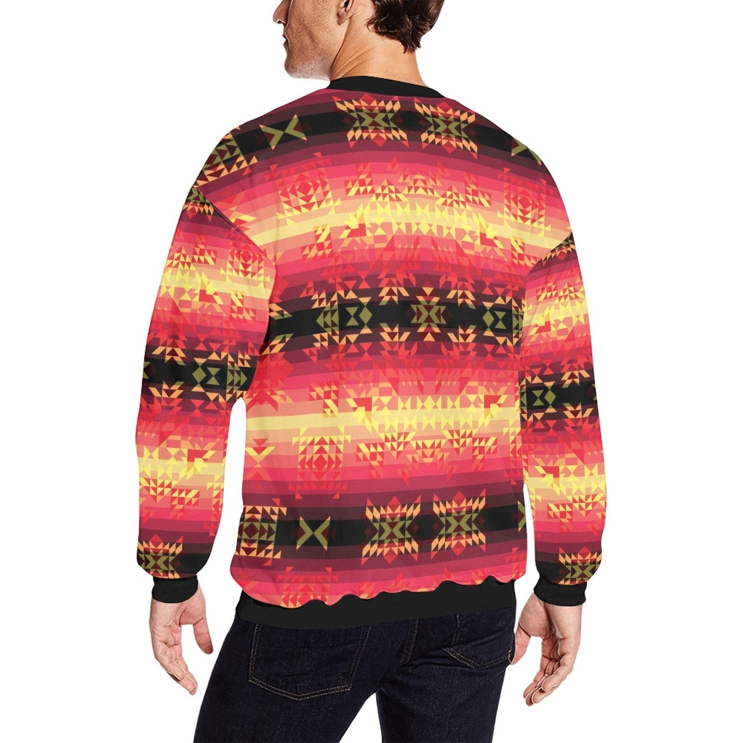 Soleil Fusion Rouge All Over Print Crewneck Sweatshirt for Men (Model H18) shirt e-joyer 