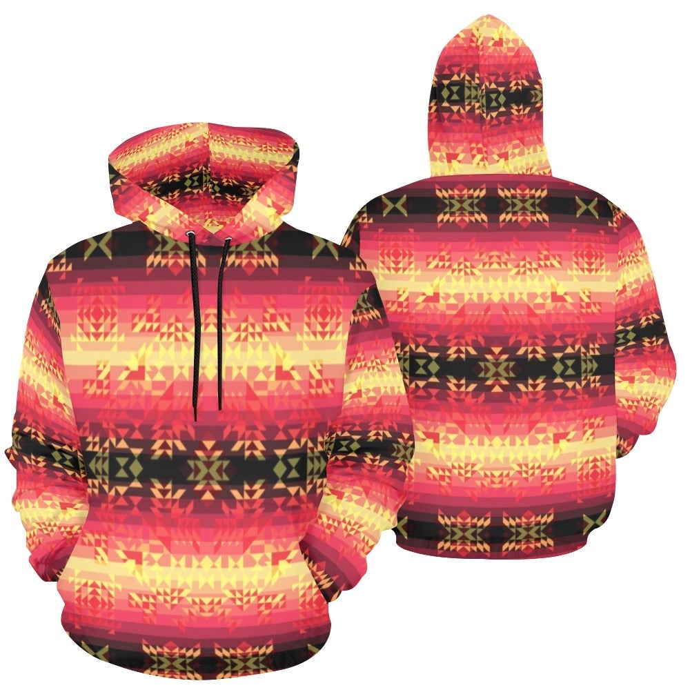 Soleil Fusion Rouge All Over Print Hoodie for Men (USA Size) (Model H13) All Over Print Hoodie for Men (H13) e-joyer 