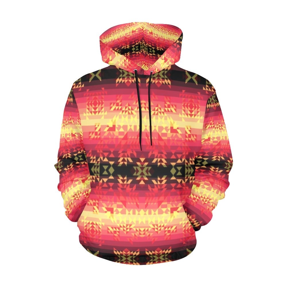 Soleil Fusion Rouge Hoodie for Men by 49 Dzine