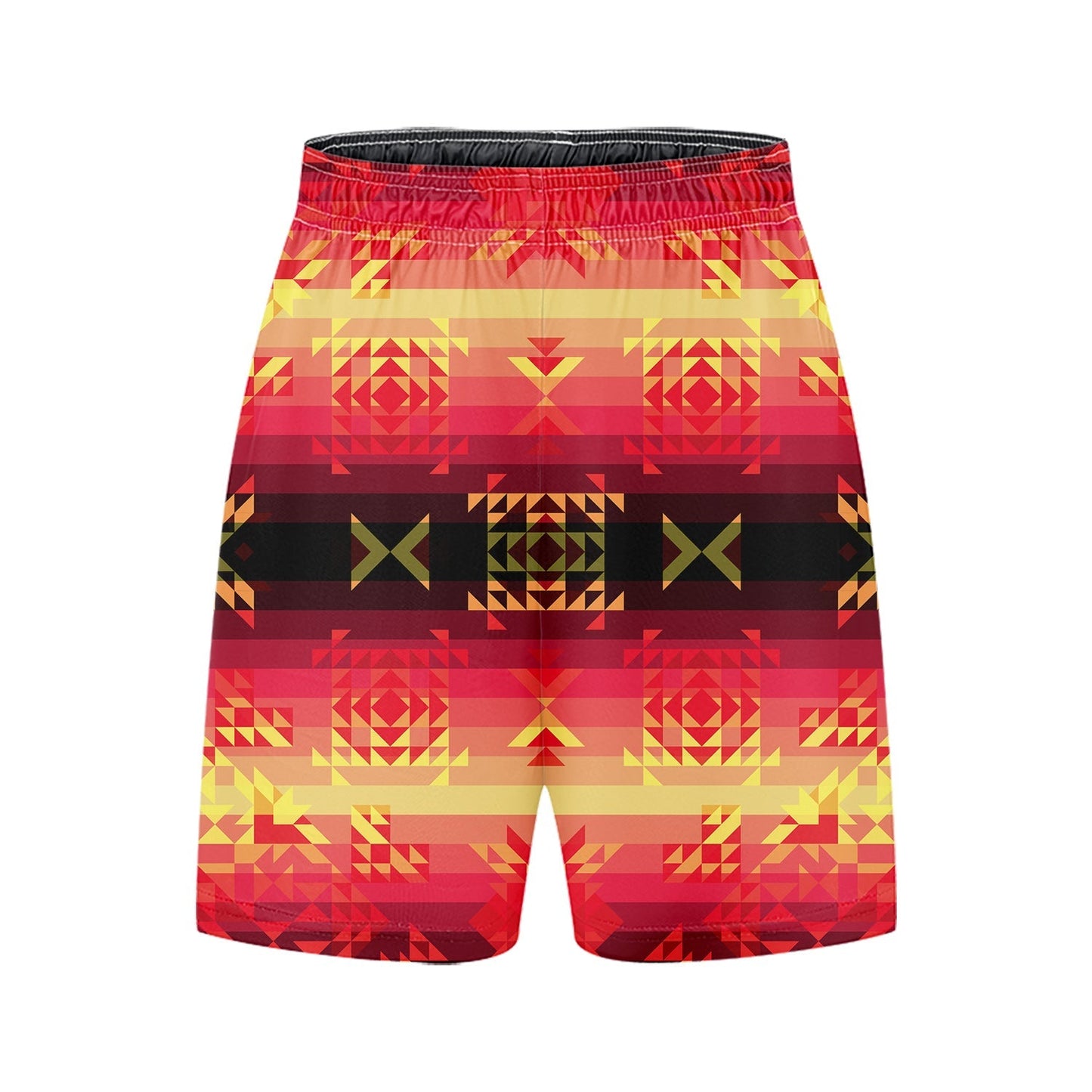 Soleil Fusion Rouge Kid's Basketball Shorts 49 Dzine 