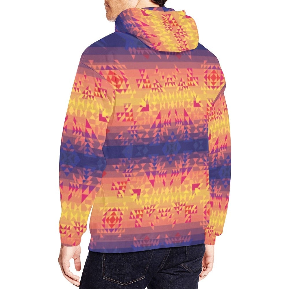 Soleil Indigo All Over Print Hoodie for Men (USA Size) (Model H13) All Over Print Hoodie for Men (H13) e-joyer 