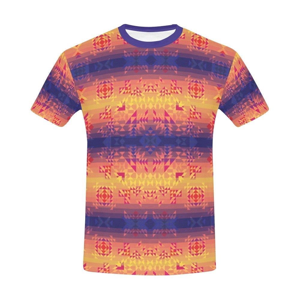 Soleil Indigo All Over Print T-Shirt for Men (USA Size) (Model T40) All Over Print T-Shirt for Men (T40) e-joyer 