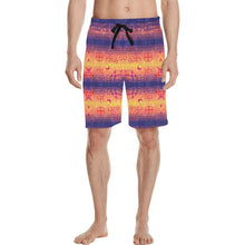 Load image into Gallery viewer, Soleil Indigo Men&#39;s All Over Print Casual Shorts (Model L23) short e-joyer 
