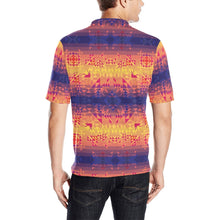 Load image into Gallery viewer, Soleil Indigo Men&#39;s All Over Print Polo Shirt (Model T55) Men&#39;s Polo Shirt (Model T55) e-joyer 
