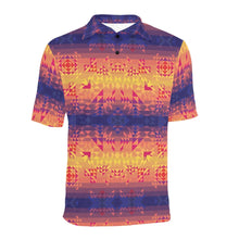 Load image into Gallery viewer, Soleil Indigo Men&#39;s All Over Print Polo Shirt (Model T55) Men&#39;s Polo Shirt (Model T55) e-joyer 
