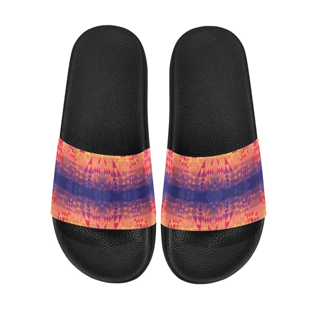 Soleil Indigo Slide Sandals by 49 Dzine