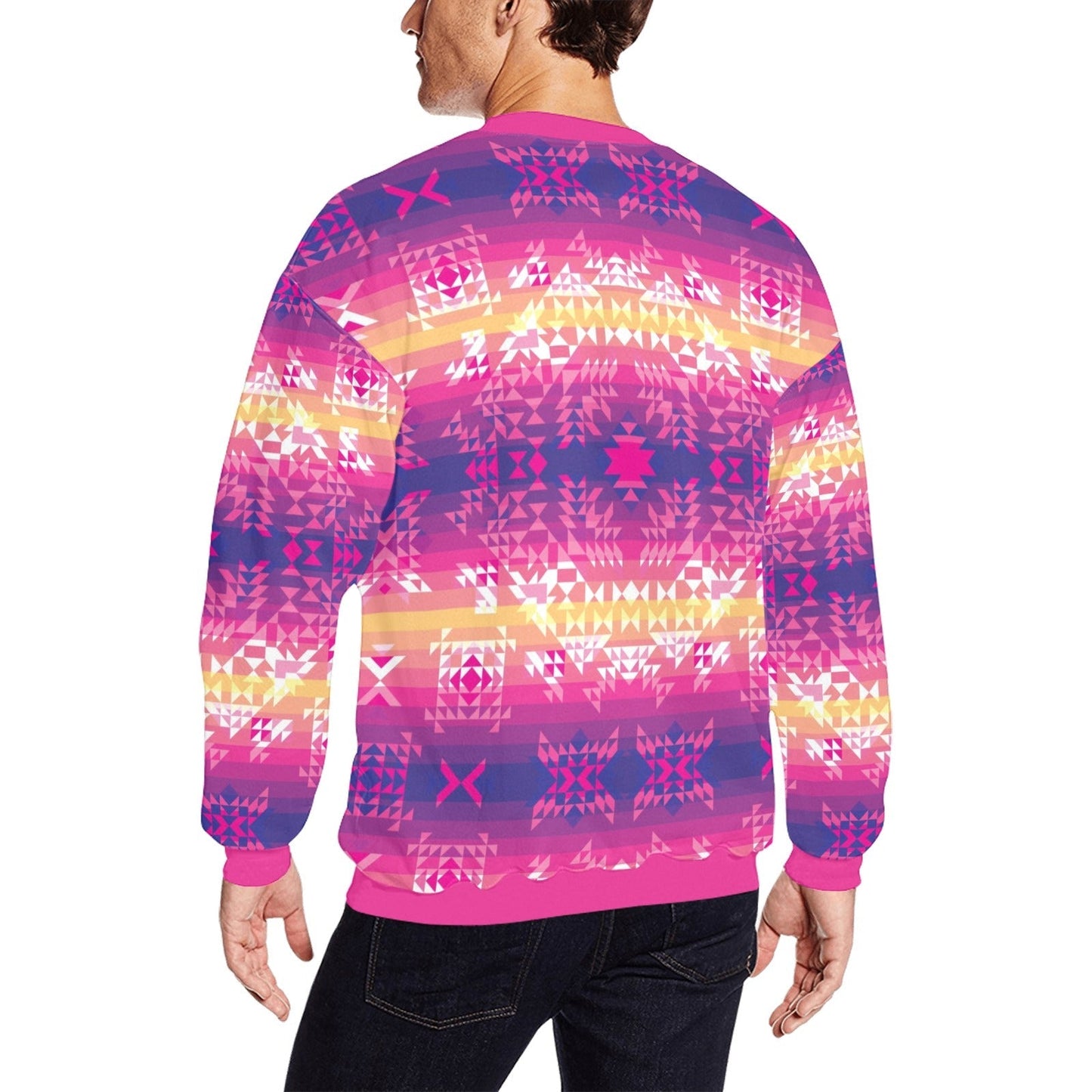 Soleil Overlay All Over Print Crewneck Sweatshirt for Men (Model H18) shirt e-joyer 