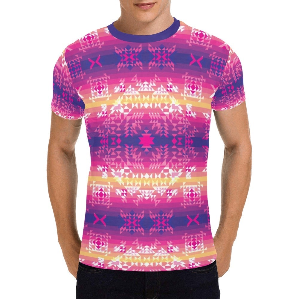 Soleil Overlay All Over Print T-Shirt for Men (USA Size) (Model T40) All Over Print T-Shirt for Men (T40) e-joyer 