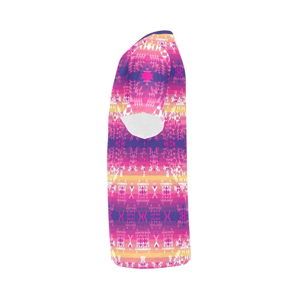 Soleil Overlay All Over Print T-Shirt for Men (USA Size) (Model T40) All Over Print T-Shirt for Men (T40) e-joyer 