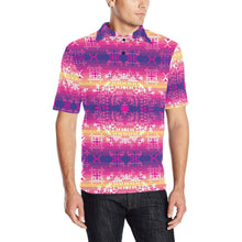 Load image into Gallery viewer, Soleil Overlay Men&#39;s All Over Print Polo Shirt (Model T55) Men&#39;s Polo Shirt (Model T55) e-joyer 
