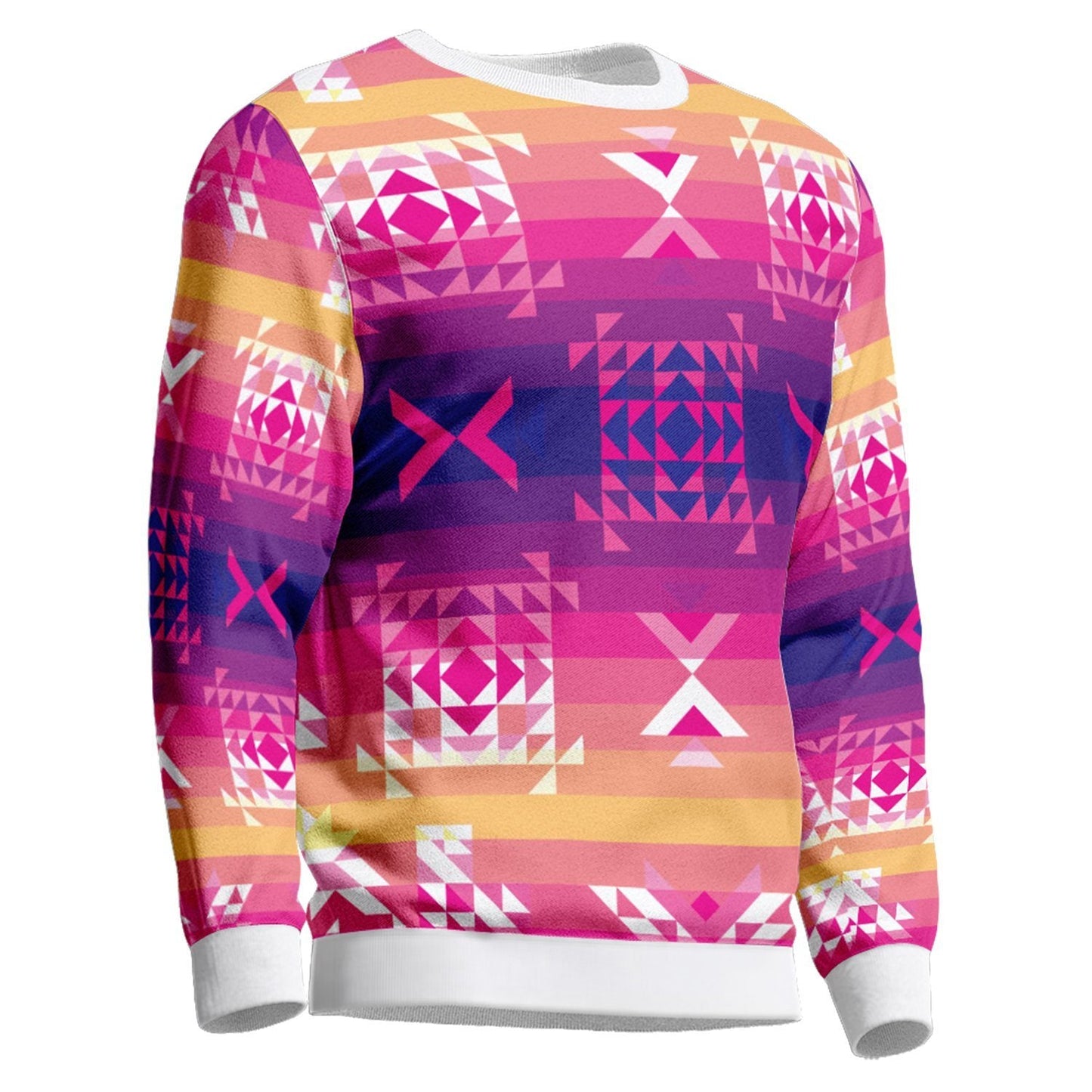 Soleil Overlay Unisex Crewneck Long Sleeve Top 49 Dzine 