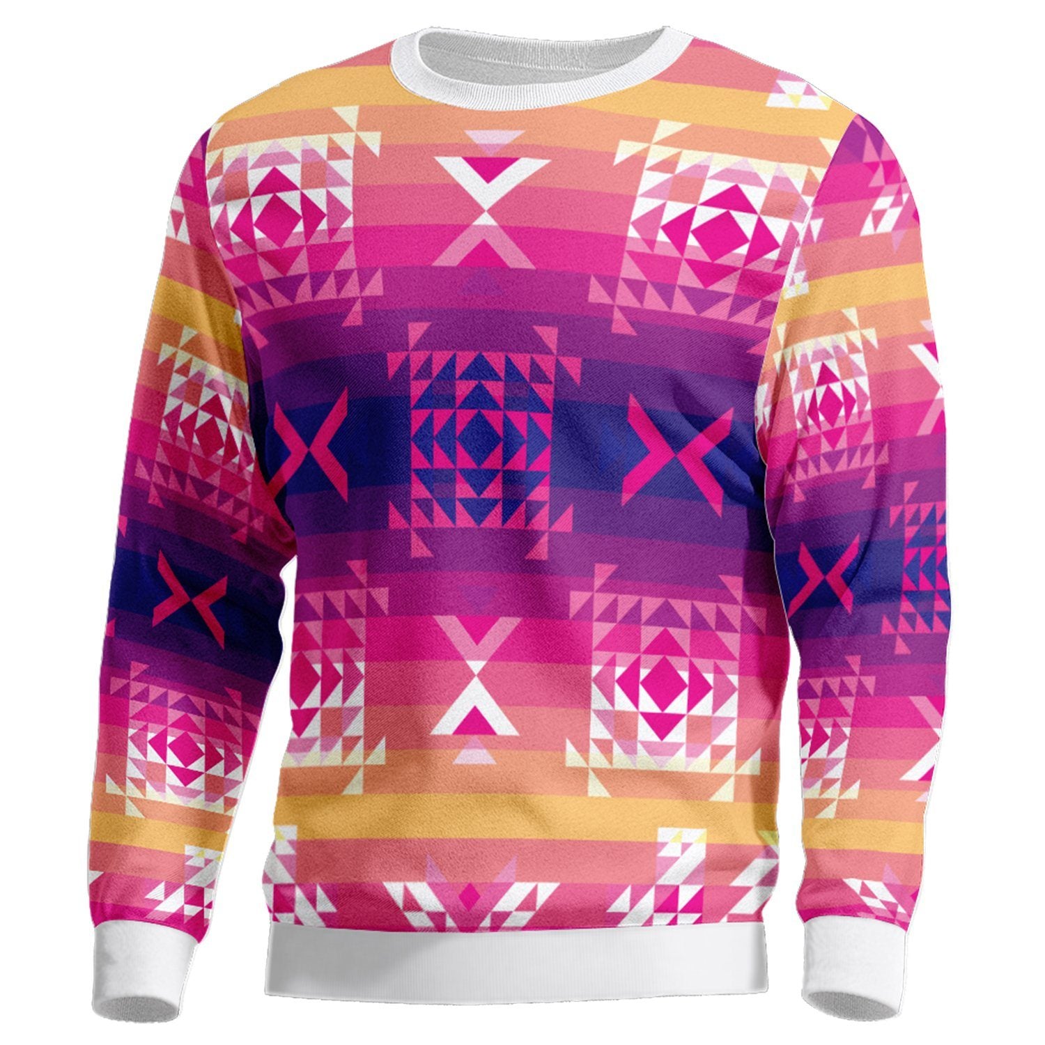 Soleil Overlay Unisex Crewneck Long Sleeve Top 49 Dzine 